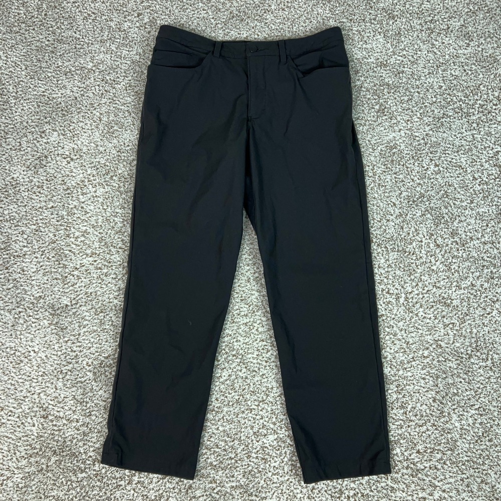 Lululemon Pants Mens 34x28 Black ABC Classic Warpstreme Stretch Comfort Golf